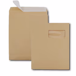 GPV France 5007, C4 (229 x 324 mm), Marron, Papier, 100 x 50 mm, 120 g/m², PEFC