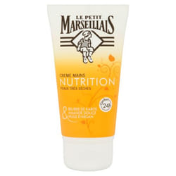 Le petit Marseillais Crème Mains Nutrition Karité, Amande Douce & Argan 75 ml