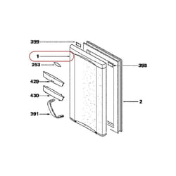 Porte refrigerateur pour refrigerateur Thomson 43X6800