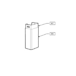 Cheminee inferieure afcpfxprof rep 916 pour hotte de...