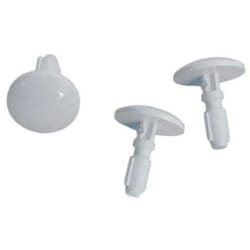 Lot de 3 boutons blancs (74X2994) Four, cuisinière Brandt fagor, sauter, singer, vedette