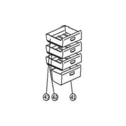 Brandt - tiroir inferieur repere 41 pour refrigerateur ...