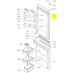 Brandt - porte partie refrigerateur pour refrigerateur ...