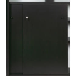 Portes coulissantes - SNACK134 - Noir - L 49 x H 76.5 cm - 2 unités - Avec serrure