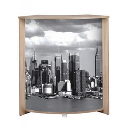 Meuble-Comptoir Bar Chêne 3 Niches 967 x 1048 x 449 cm - Manhattan 508 - L 96.7 x l 44.9 x H 104.8 cm