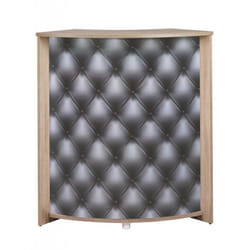 Meuble-Comptoir Bar Chêne 3 Niches 967 x 1048 x 449 cm - Capitons 911 - L 96.7 x l 44.9 x H 104.8 cm