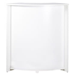 Meuble Comptoir Bar - Blanc - 96 cm - 2 Tablettes Réglables - Éco-conçu - Fabriqué en France