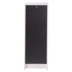 Classeur à Rideau - Blanc - 5 Niches - 378 x 1038 x 384 cm - Fermeture à clé - Eco-conçu