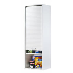 Beaux Meubles Pas Chers - Meuble haut de cuisine à rideau 40x35x123,6 cm blanc - cook