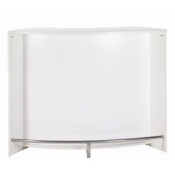 Meuble Bar Meuble Comptoir Blanc 135 cm - Blanc - L 134.5 x l 55.3 x H 104.8 cm
