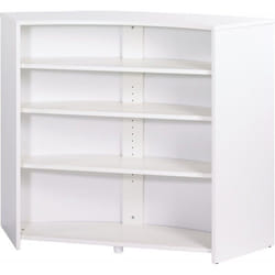 Meuble Bar Meuble Comptoir Blanc 135 cm - Rock 451 - L 134.5 x l 55.3 x H 104.8 cm