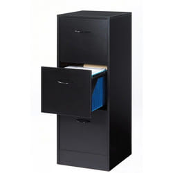 MATH Meuble de rangement classeur contemporain - Noir - L 41 cm