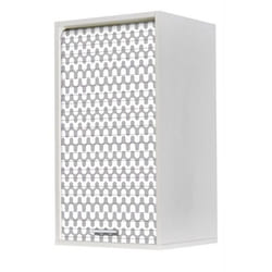 Meuble Cuisine Blanc 40x72 Face Imprimée - Vagues Grises 810 - L 40 x l 35 x H 72 cm