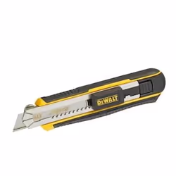 DeWALT DWHT0-10249 couteau à lame rétractable Noir, Acier inoxydable, Jaune Couteau à lame repliable