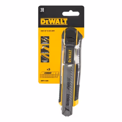 DeWALT DWHT0-10249 couteau à lame rétractable Noir, Acier inoxydable, Jaune Couteau à lame repliable
