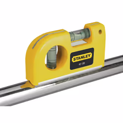 Stanley NIVEAU A BULLE DE POCHE, 0,8 m, Jaune, Synthétique, 139,7 mm, 20,3 mm, 114,3 mm
