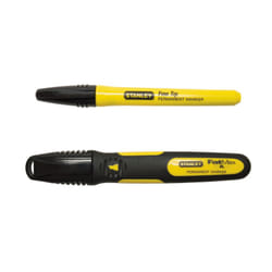 Stanley MARQUEURS NOIRS - POINTE LARGE BISEAUTEE - FATMAX