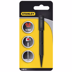 Stanley Chasse-clous, Chasse-clou, Acier, Acier trempé, Noir, Gris, Noir, 102 mm