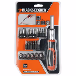 Black & Decker Jeu De Tournevis À Cliquet 29 Pcs