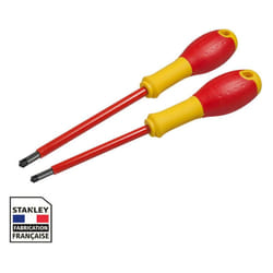 Stanley - Jeu de 2 tournevis fatmax borniers isolés 1000V - pozidriv