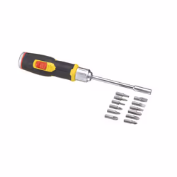Stanley TOURNEVIS PORTE-EMBOUTS A CLIQUET MAXI S FATMAX + 12 EMBOUTS