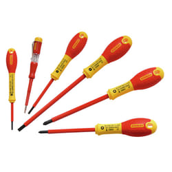 Stanley TOURNEVIS ISOLES 1000V ELEC + POZI + TESTEUR - JEU DE 6PCS FATMAX