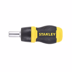 Stanley TOURNEVIS PORTE-EMBOUTS BOULE A CLIQUET BIMATIERE + 6 EMBOUTS