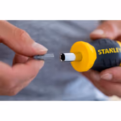 Stanley TOURNEVIS PORTE-EMBOUTS BOULE A CLIQUET BIMATIERE + 6 EMBOUTS - Vue supplémentaire 4