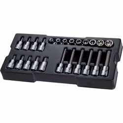 Transmodule. 24 puntas ¼” con anclaje ½” Descripción - Sistema Maxi Drive que reduce el desgaste de los tornillos - Acero al  ...