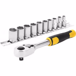STANLEY Jeu De Cliquet Et Douilles 1/4" - STMT82666-0