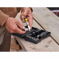Stanley STMT82672-0 clé à cliquet 6,7,8,9,10,11,12,13,14 mm 1 pièce(s) Noir, Jaune 72