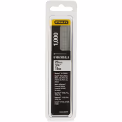 Description générale Découvrez les clous Stanley type J de 20 mm, parfaits pour une utilisation avec les agrafeuses TRE650 et ...