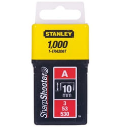 Agrafes Stanley; 11,3x10 mm; 1000 pcs .; TYPE A; acier
