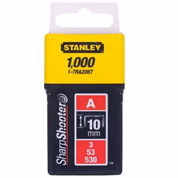 Agrafes Stanley; 11,3x10 mm; 1000 pcs .; TYPE A; acier