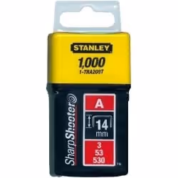 Agrafes Stanley; 11,3x14 mm; 1000 pcs .; type A galvanisé