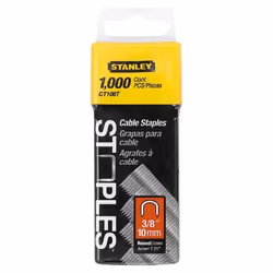 Agrafes Stanley; 10 mm, 1000 pcs .; type 7 galvanisé