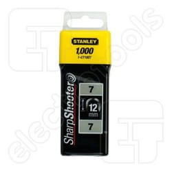 Agrafes Stanley; 12 mm, 1000 pcs .; type 7 galvanisé