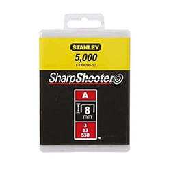 Agrafes Stanley Light Duty; 8 mm; 5000 pcs .; type A galvanisé