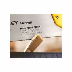 Scie manuelle Stanley SharpCut; 550 mm; pour le bois - Vue supplémentaire 6