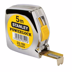 Stanley Powerlock mètre à ruban 5 m Acier au carbone Noir, Acier inoxydable, Jaune - Vue supplémentaire 4