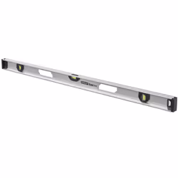 Stanley NIVEAU PROFILE I-BEAM MAGNETIQUE FATMAX PRO, Au niveau du charpentier, 1,2 m, Aluminium, Noir, 0,5 mm/m, Aluminium