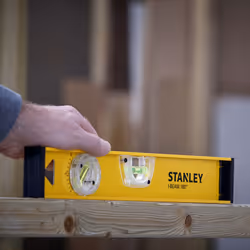 Stanley NIVEAU PROFILE I-BEAM 180 ALU AVEC FIOLE DE DÉCLIVITÉ