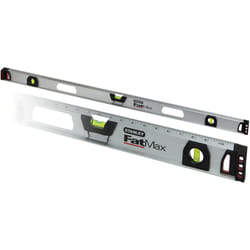 Stanley - Niveau alu magnétique Fatmax 1200 mm gradué (3 fioles)