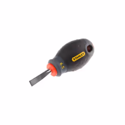 Type de tournevis = Tournevis Stubby Type de pointe = Fendu Dimensions de la pointe = 6.5 mm Longueur de lame = 30 mm Matéria ...