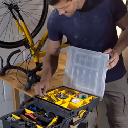 Stanley STST1-75540 boite à outils Boîte pour petites pièces Plastique Noir, Transparent - Vue supplémentaire 4