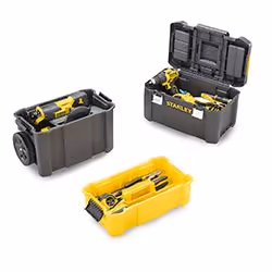 Stanley Essential Boîte à outils rigide Plastique Gris, Jaune - Vue supplémentaire 11