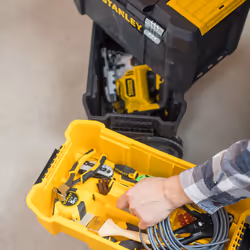 Stanley Essential Boîte à outils rigide Plastique Gris, Jaune
