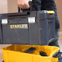 Stanley Essential Boîte à outils rigide Plastique Gris, Jaune
