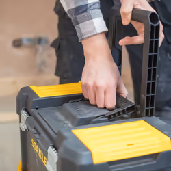 Stanley Essential Boîte à outils rigide Plastique Gris, Jaune - Vue supplémentaire 5