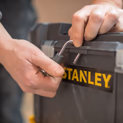 Stanley Essential Boîte à outils rigide Plastique Gris, Jaune - Vue supplémentaire 8